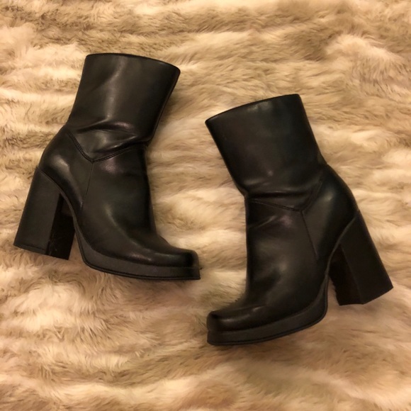 No Boundaries Shoes | Leather Black Bratz Boots | Poshmark
